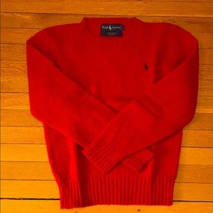 Ralph Lauren Boy’s Red Wool Sweater